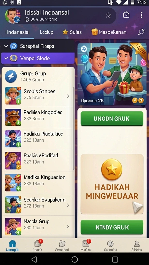 Fitur kompetisi yang membangkitkan semangat bermain.