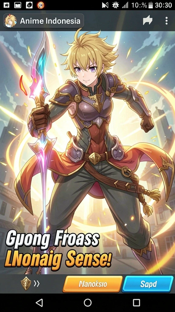 Tampilan gameplay yang mendebarkan dan penuh warna.