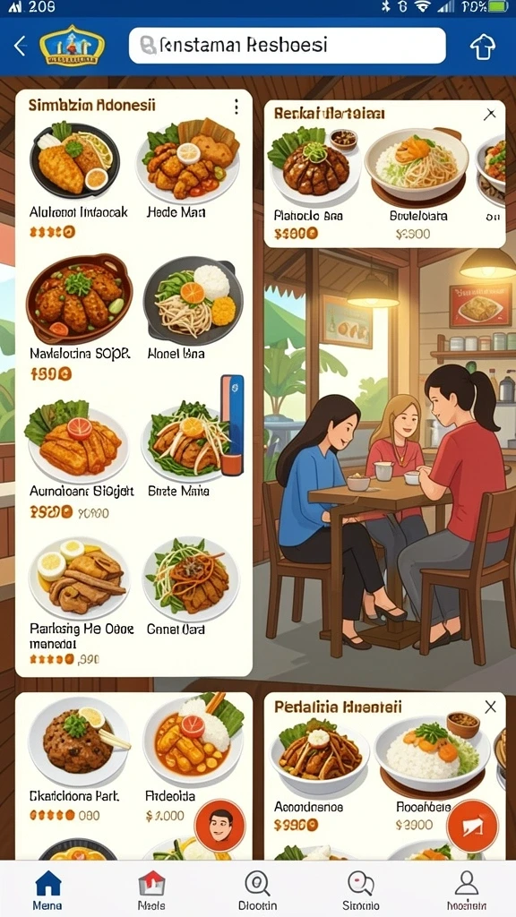 User interface yang menarik dan responsif.