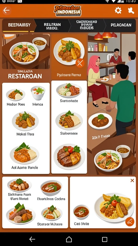 Berbagai pilihan permainan yang mengasyikkan.