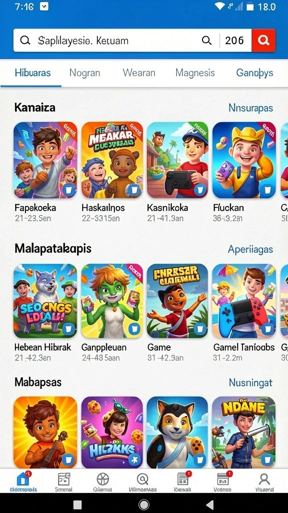 Tampilan layar utama BIMA11 yang menarik.