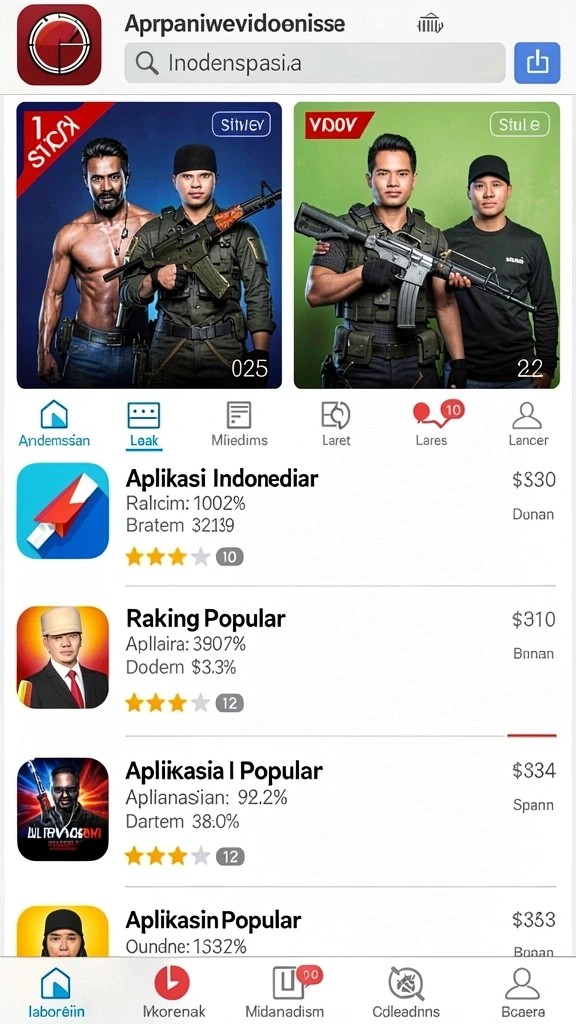 Tampilan antarmuka CINEMA77 yang ramah pengguna.
