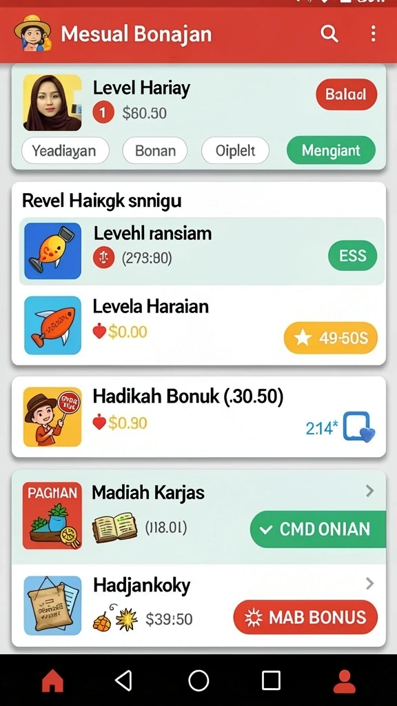 Gameplay yang adiktif dan penuh tantangan.