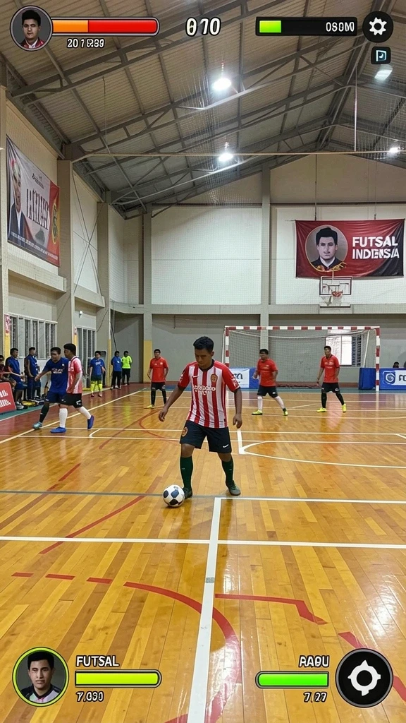 Screenshot menampilkan karakter utama dalam pertempuran.