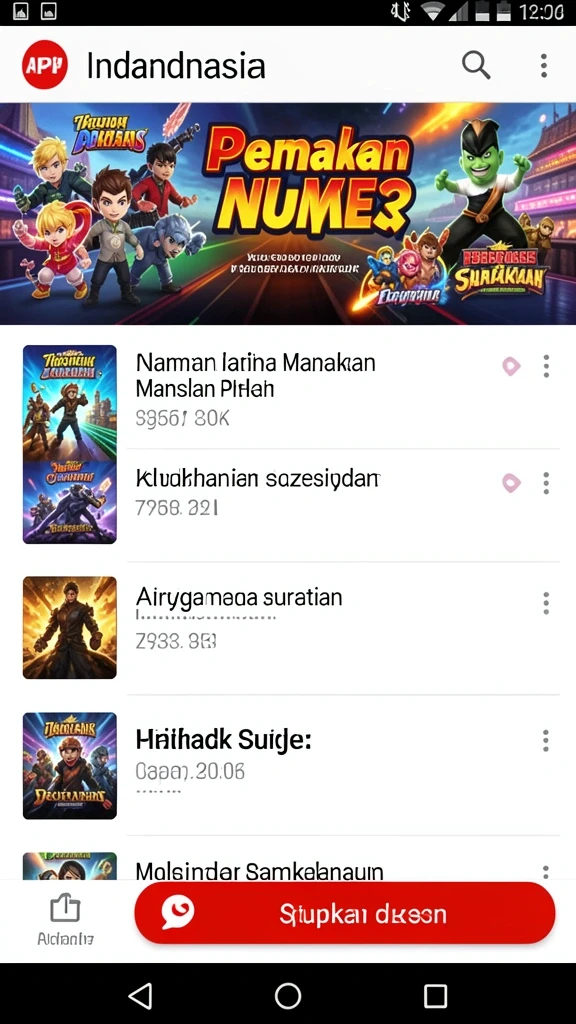 Tampilan karakter yang dapat dikustomisasi dalam P200M.