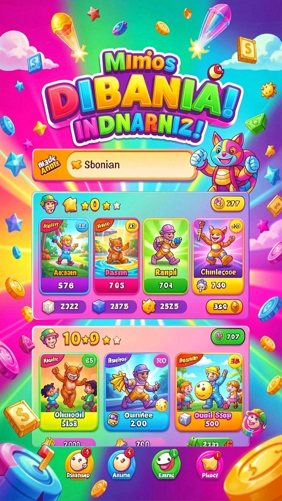Karakter-karakter unik yang dapat dipilih.