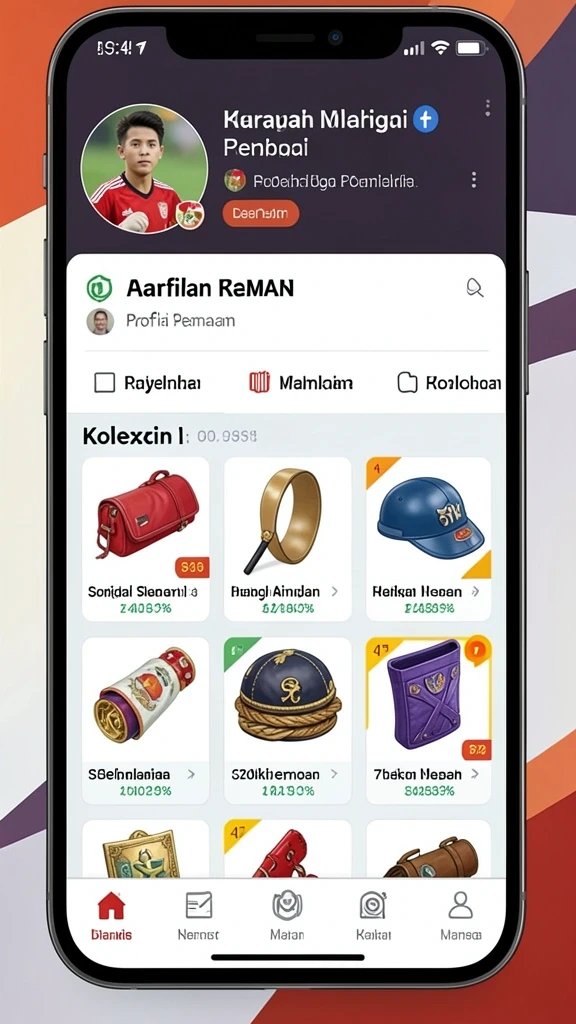 Tampilan awal game yang menarik dan informatif.