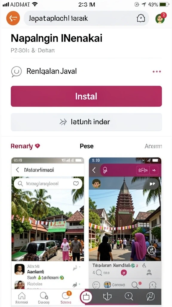Tampilan antarmuka yang ramah pengguna.