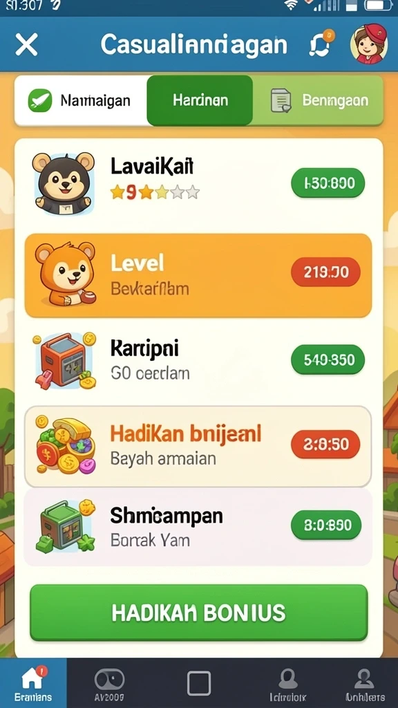 Momen seru saat bermain bersama teman-teman.