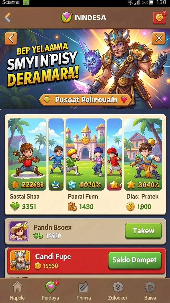 Momen seru saat bermain dengan teman.
