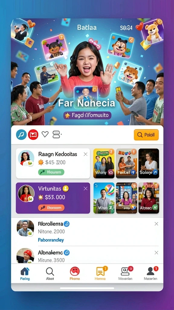 Grafis yang menawan dan penuh warna.